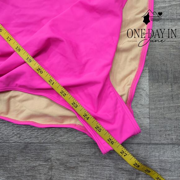 Eomenie Tie Back Molded Cup One Piece Swimsuit Size L - Picture 6 of 7